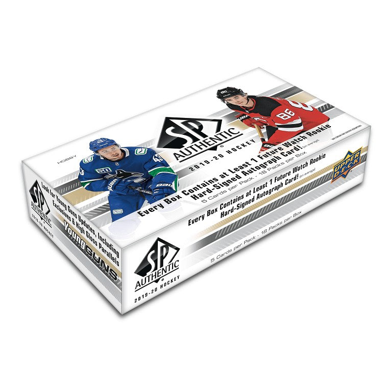 2019-20 Upper Deck Sp Authentic Hockey Hobby Box | Stakk