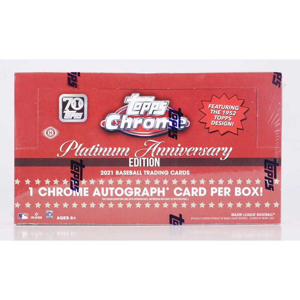 401 Games Canada - 2021 Topps Chrome Platinum Anniversary Baseball Hobby Box