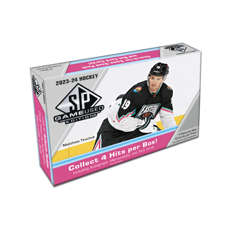 Break #1025 : 6 Boxes Hockey 2023-24 SP Game Used (Full Case #1 of 3) - Team Random (PREFILL #1)