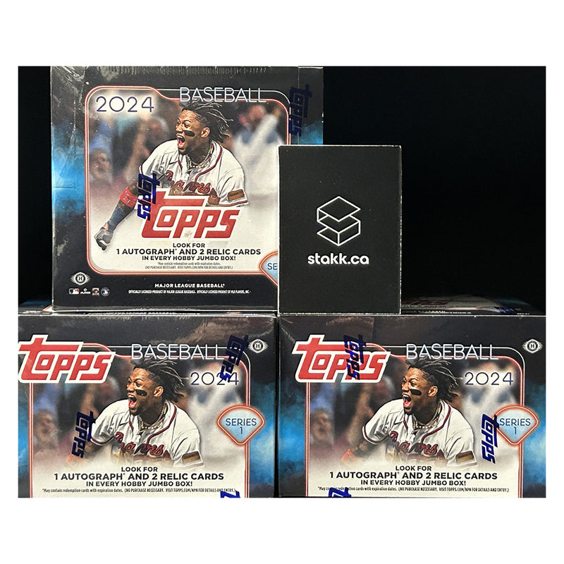 Break #943 : 3 Boxes Baseball 2024 Topps Series 1 Jumbo Leucan #16 - Team Random