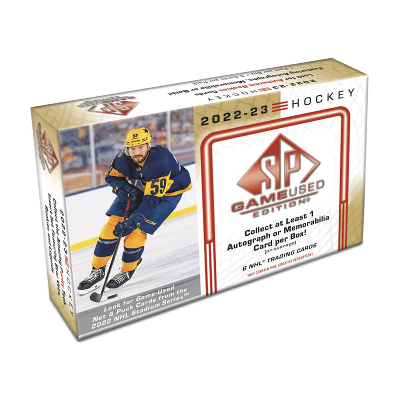 Break #856 : 9 Boxes Hockey 2022-23 UD SP Game Used (Half Case) - Team Random (PREFILL #1)