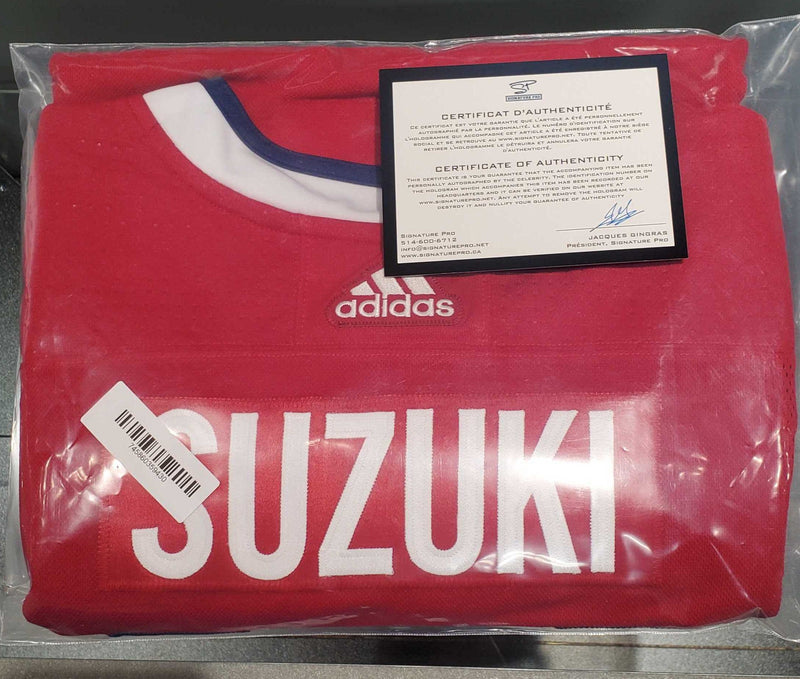 Nick Suzuki Autographed Jersey | Stakk