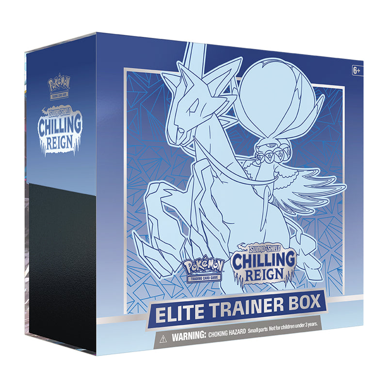 Pokémon Sword & Shield 6 Chilling Reign Ice Rider Calyrex VMax Elite Trainer Box